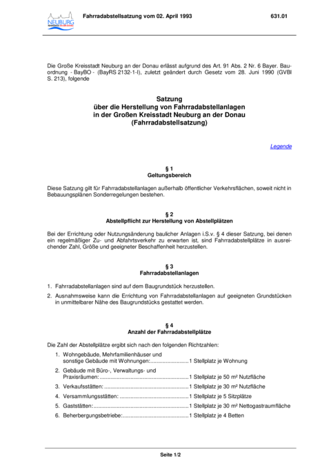 satzung-zur-herstellung-von-fahrradabstellanlagen