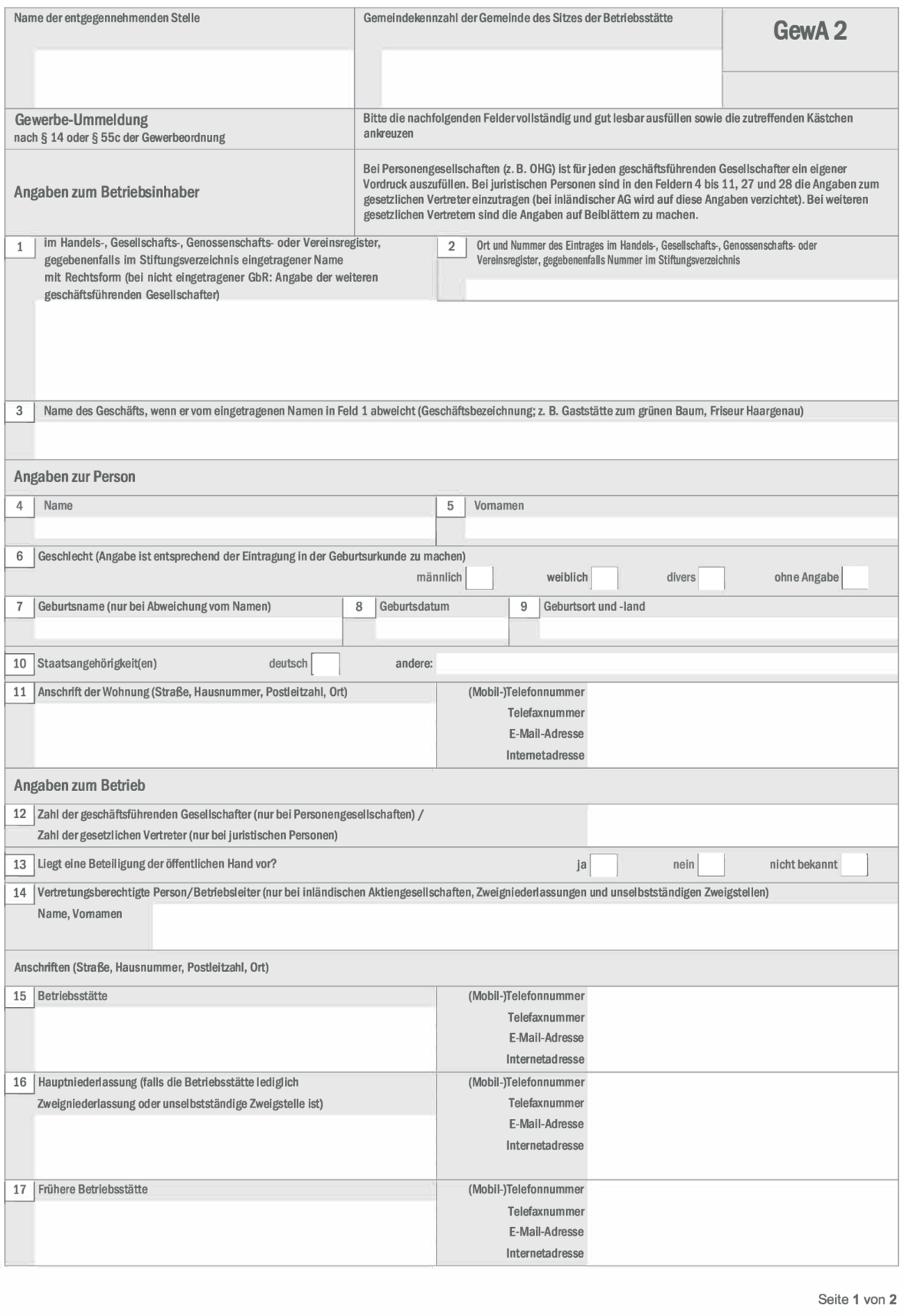 gewerbe-ummeldung-formular